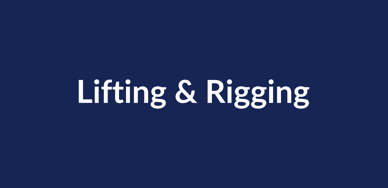 Lifting & Rigging